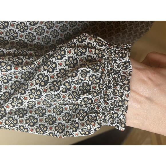 Max Studio Women's Printed Crepe Tunic Lightweight Blouse 2X Desk to Dinner - Picture 3 of 7